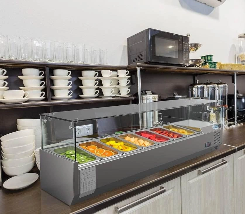 Commercial Refrigerator Table Top Salad Bar 59” Buffet - photo 2
