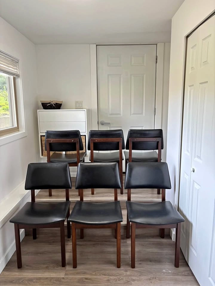 MCM Canadian Designer Honderich Walnut Dining Chairs