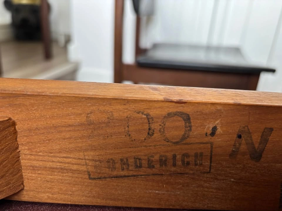 MCM Canadian Designer Honderich Walnut Dining Chairs - photo 4
