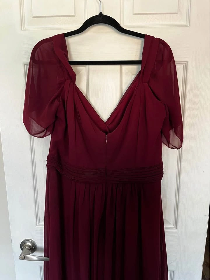 Occassion Dress - Plus Size - Levkoff - Red Wine Burgundy - photo 2