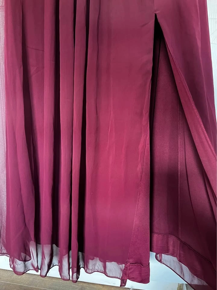 Occassion Dress - Plus Size - Levkoff - Red Wine Burgundy - photo 3