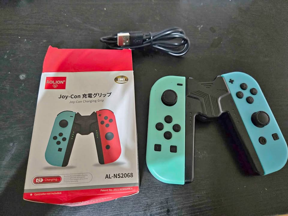 Joy con with charging grip