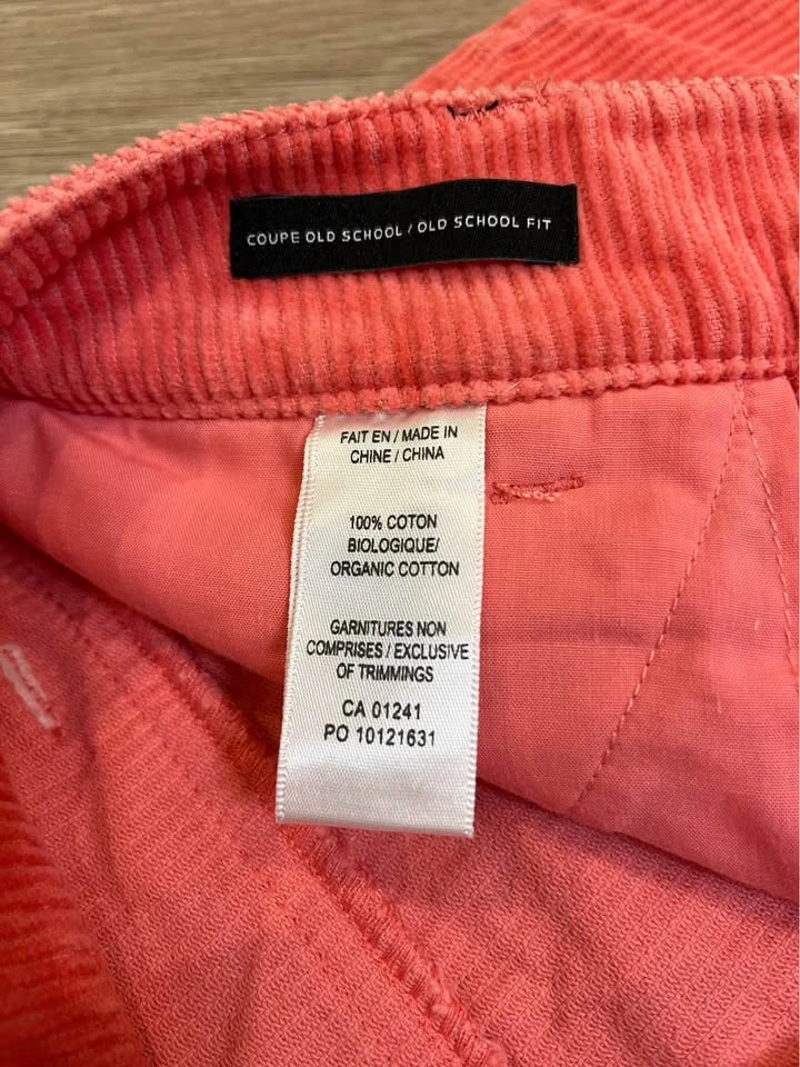 SIMONS Twik Coral Corduroy Pants Size 26 - photo 4