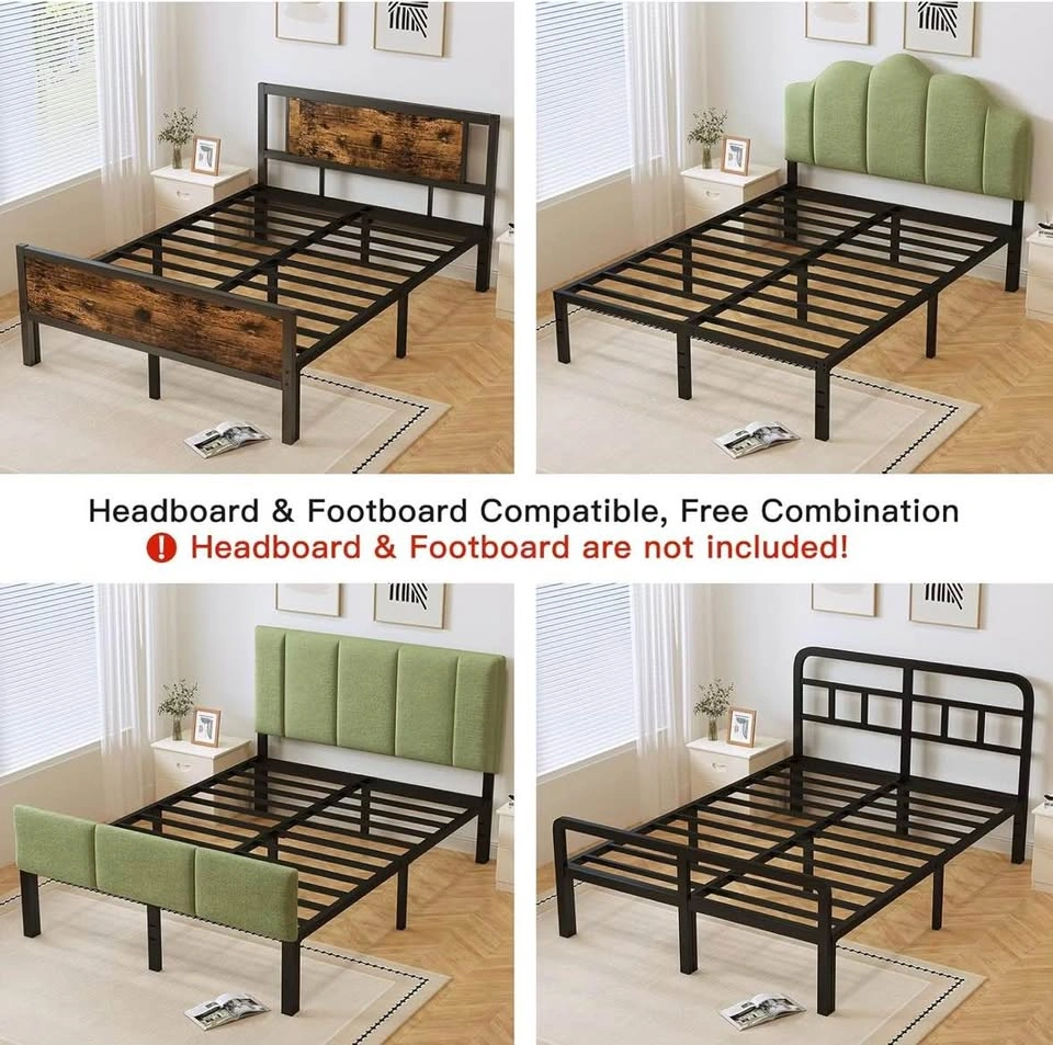 Queen Metal Bed Frame - No Box Spring Needed - photo 4
