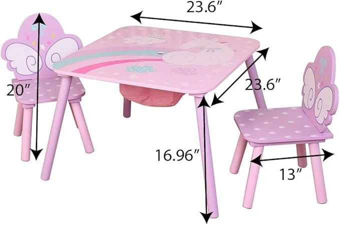 Kid's Unicorn Square Table (Danawares) - photo 3