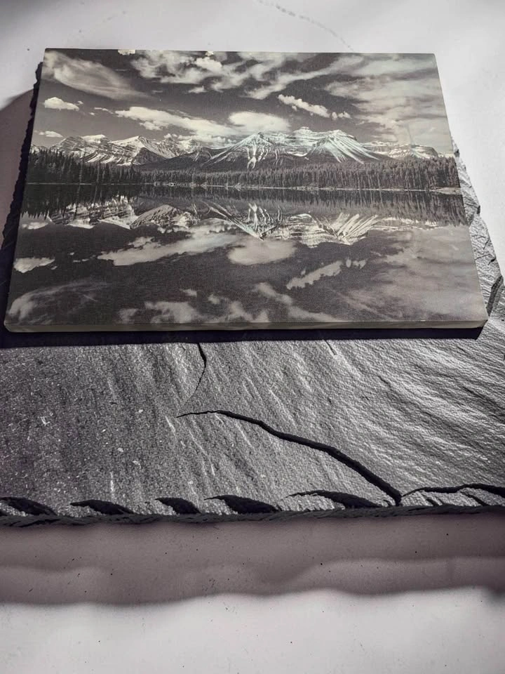Black & White Mountain Landscape Canvas Print. 🖼️ - photo 2