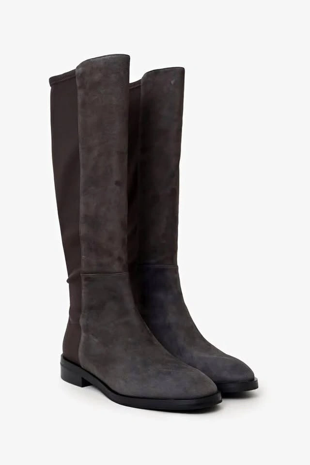 NEW Stuart Weitzman 50/50 Creer City Knee-high Grey Suede Boots