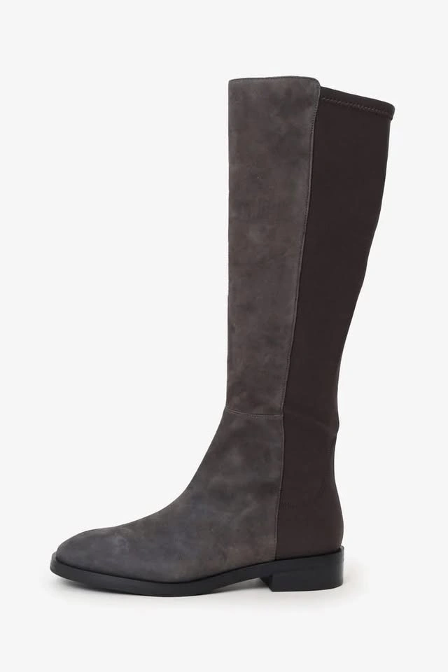 NEW Stuart Weitzman 50/50 Creer City Knee-high Grey Suede Boots - photo 3