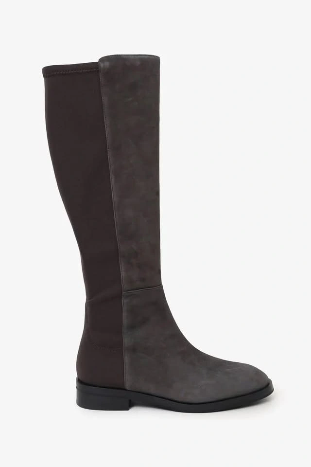 NEW Stuart Weitzman 50/50 Creer City Knee-high Grey Suede Boots - photo 5