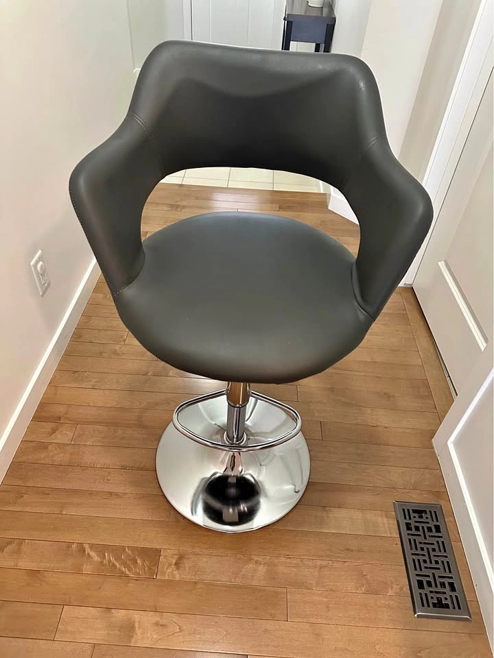 Pair of Grey Bar Stools – $180
