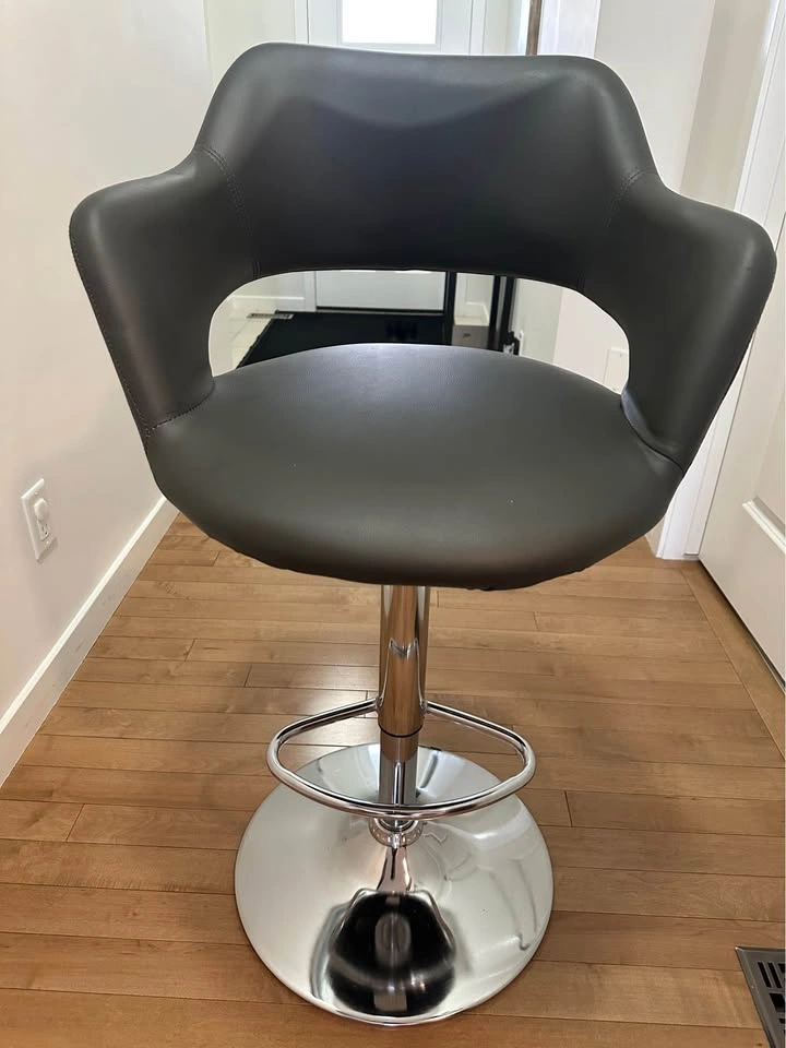 Pair of Grey Bar Stools – $180 - photo 2
