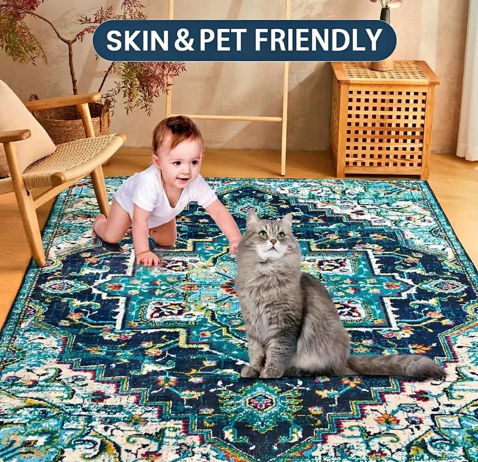 New VFROO Area Rug 4x6 Washable Living Room Rug thumbnail