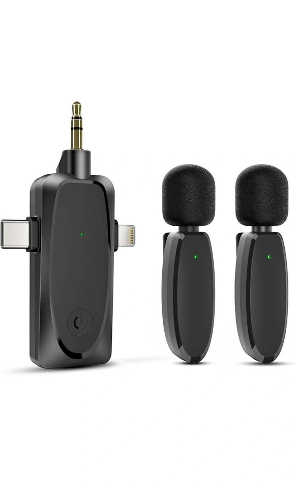 Wireless Microphone for iPhone/iPad/Android/Camera/PC