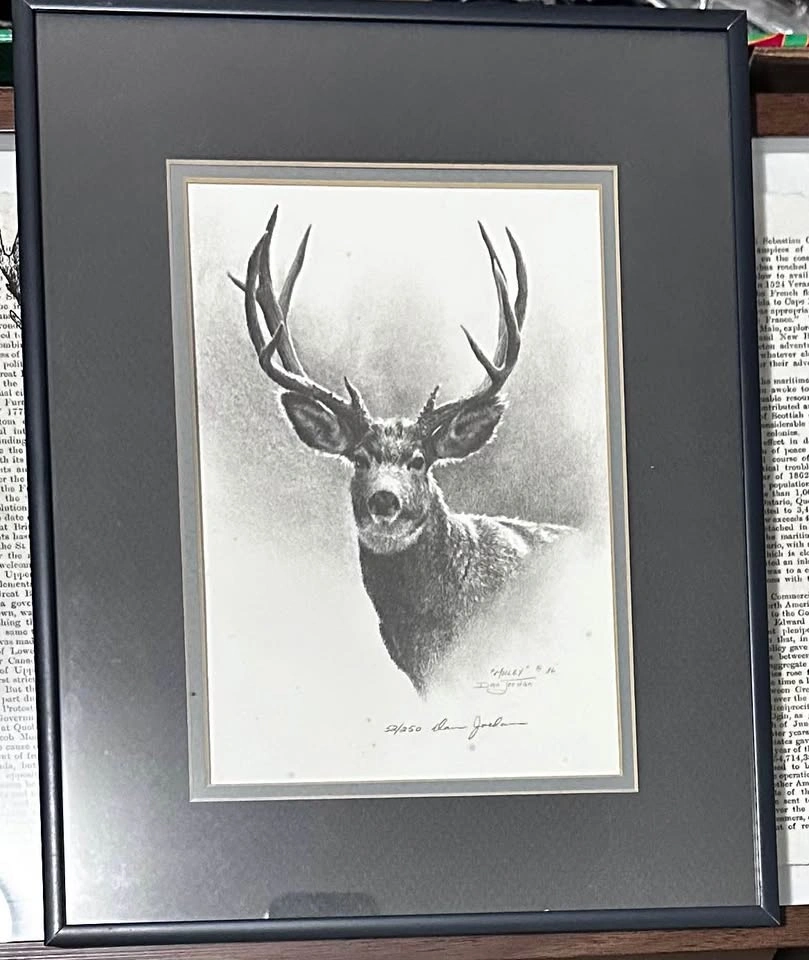 Dean Jordan "Muley" Mule Deer Print - Signed & Numbered 52/250 - photo 2