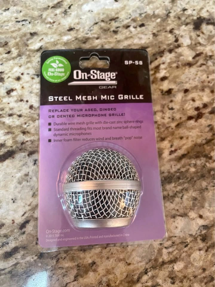 Shure SM58 Microphone Replacement Cap - NEW