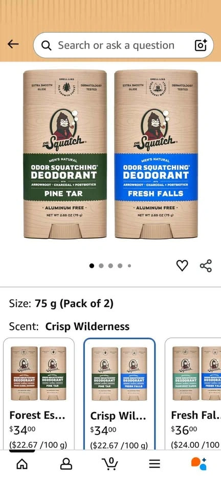BN Dr Squatch 2pk Deodorant - photo 2