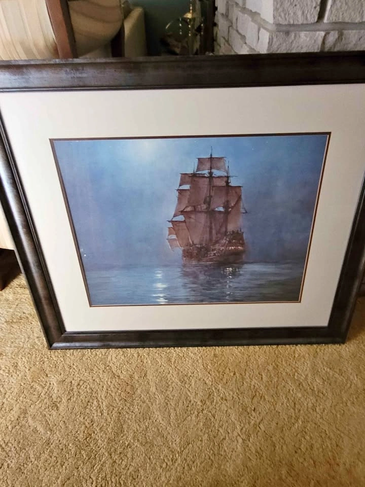 Framed Tall Ship Galleon Print