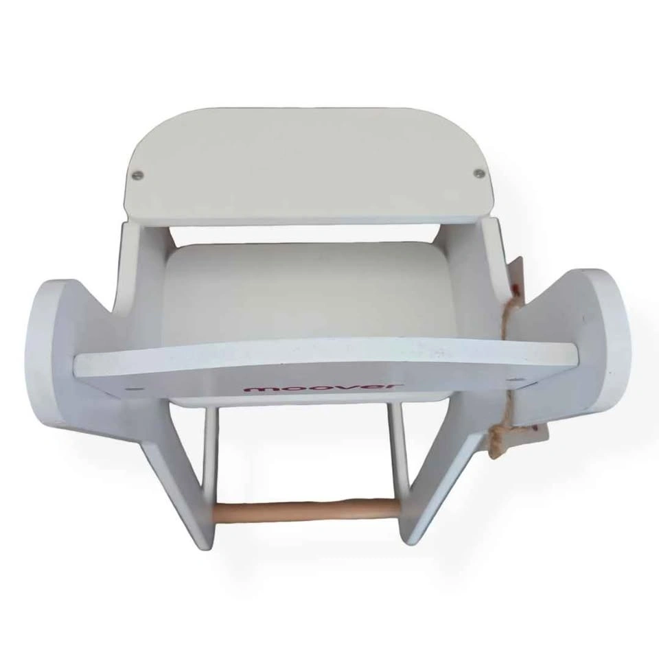 Moover Montessori Wooden Doll High Chair White + Feeding Set - photo 5