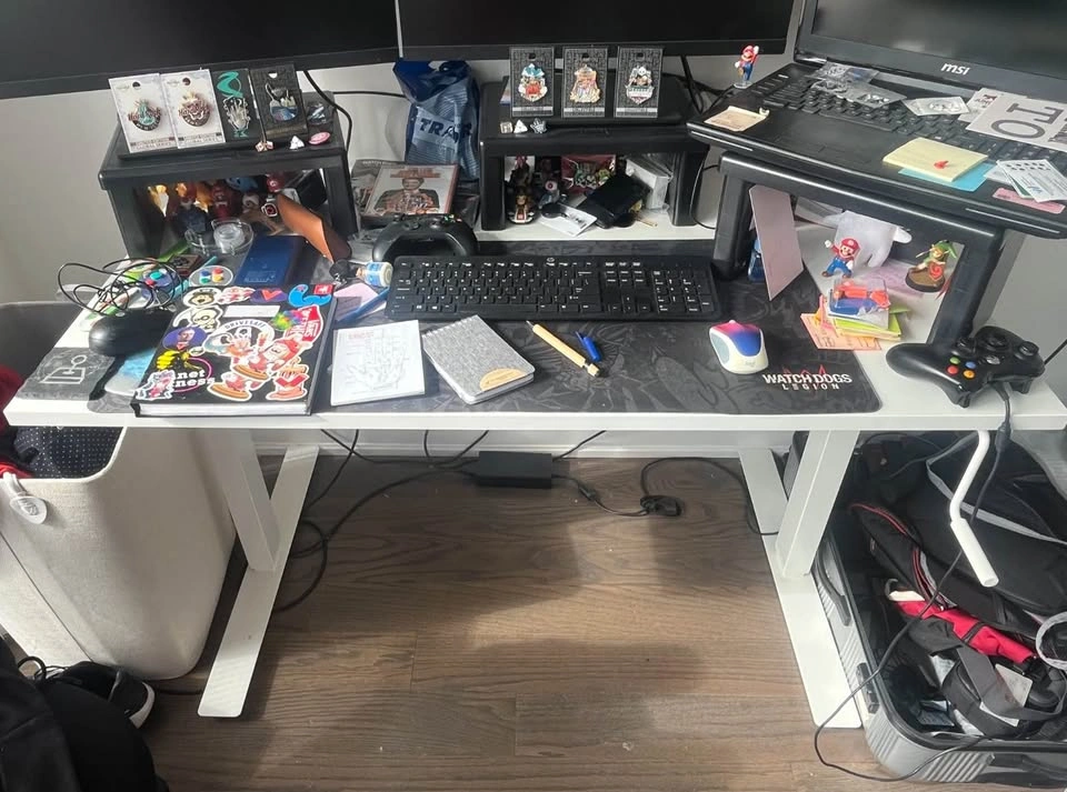 IKEA TROTTEN Sit-Stand Desk (Manual Crank) - White - 120x70 cm - photo 3