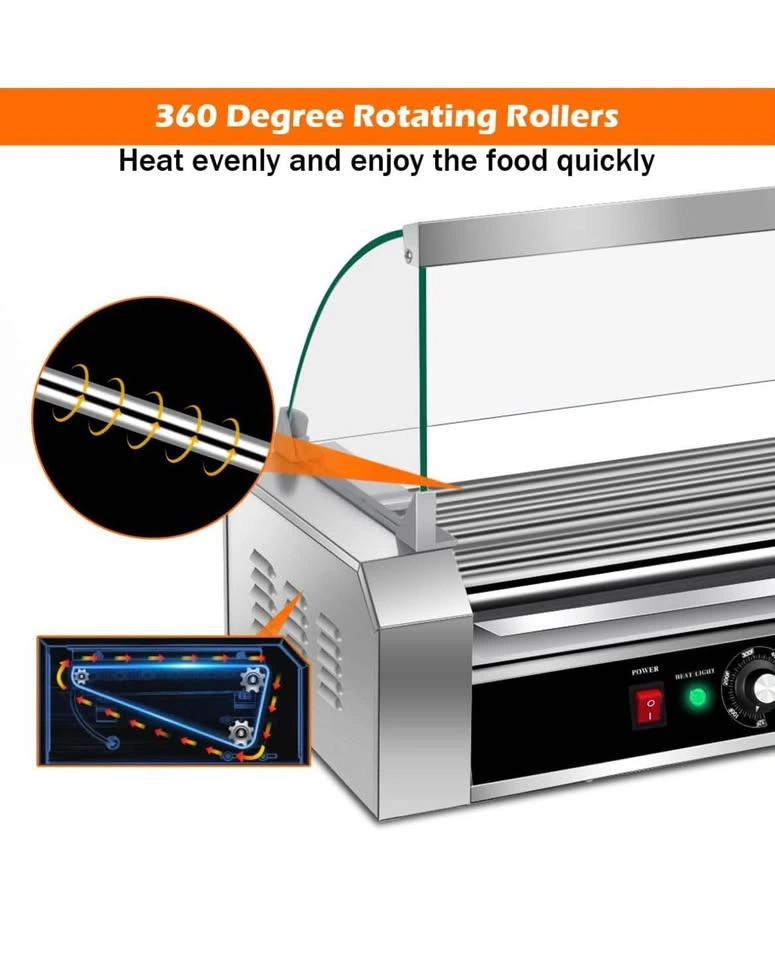 KOTEK 7-Roller Hot Dog Machine - Commercial & Home Use! - photo 5