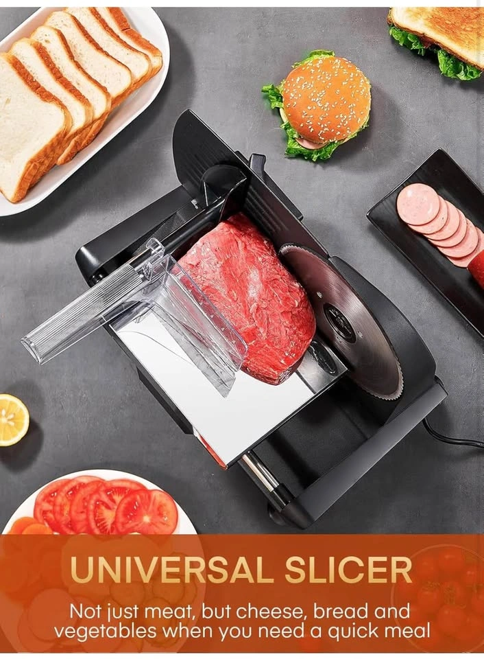 FOHERE 200W Electric Meat Slicer - Adjustable Thickness - photo 2