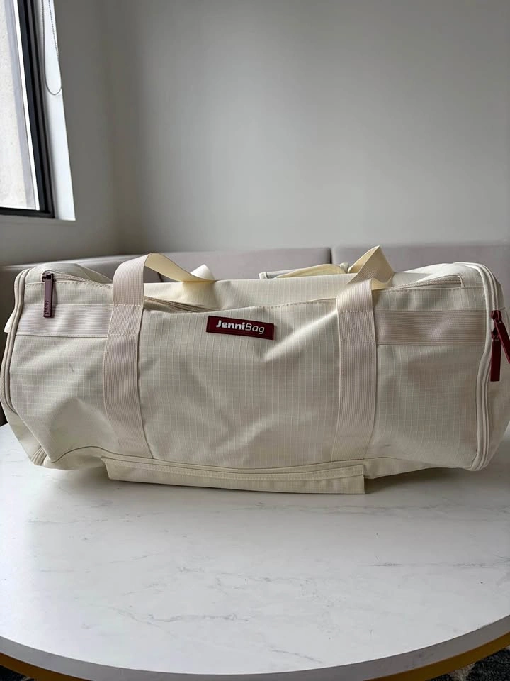 Beige Jenni Bag (garment/duffel bag) with roller wheels
