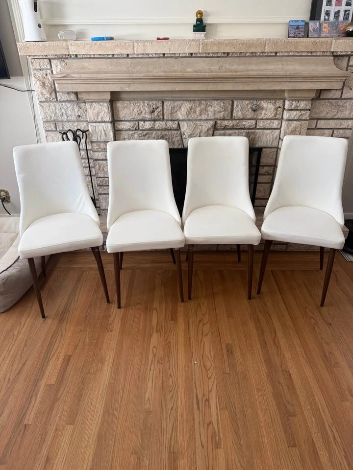 Leather dining chairs (set of 4) - photo 2