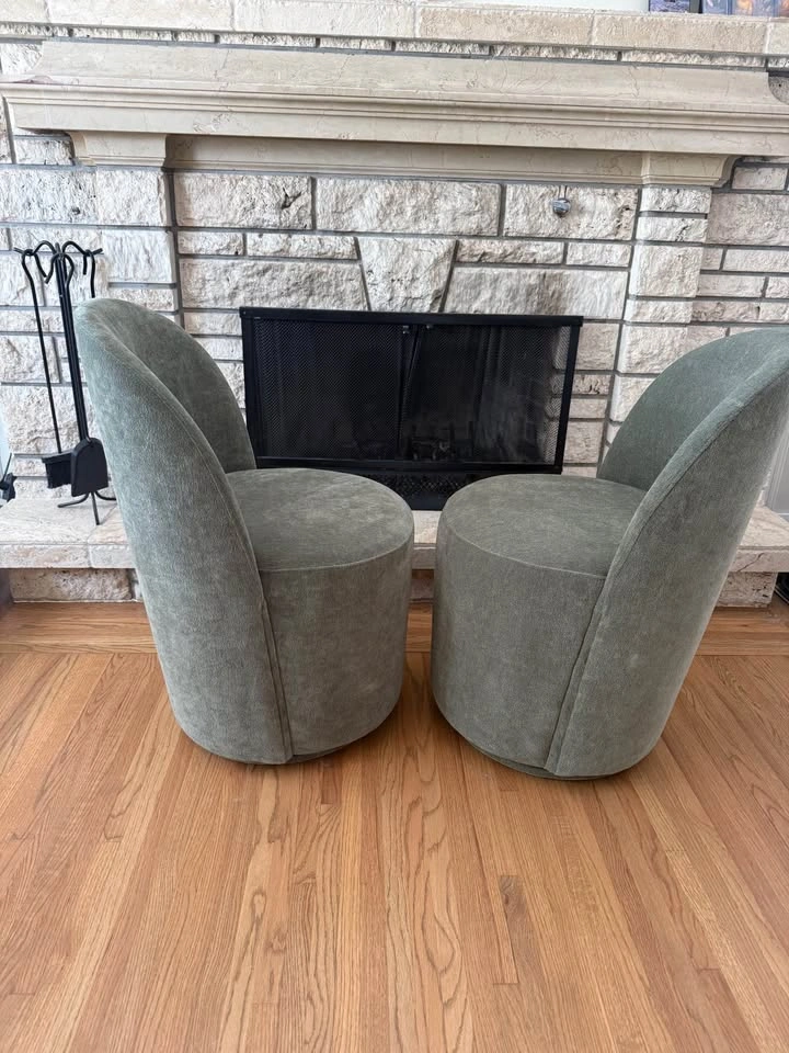 Green Swivel Chairs - Set of 2 - photo 2