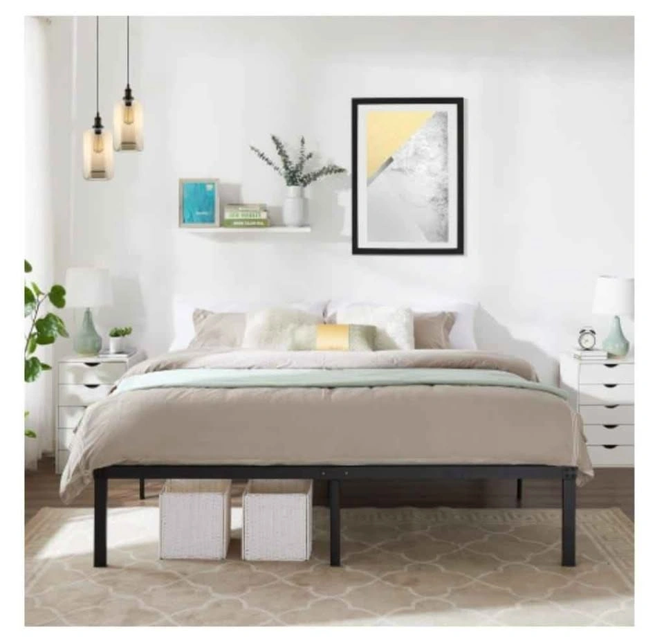 16 Inch King Size Metal Platform Bed Frame - photo 3