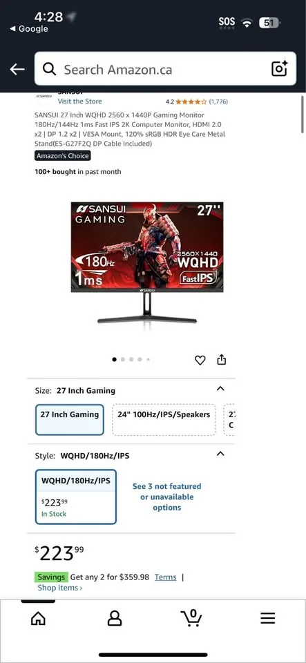 CHEAP 180hz 1440p Gaming Monitor image indicator(5)