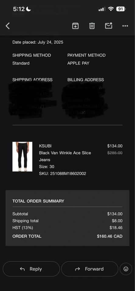 Van Winke Ace Slice Black Ksubi Jeans - photo 2