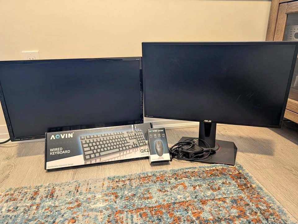 Computer Monitor + K&M Bundle