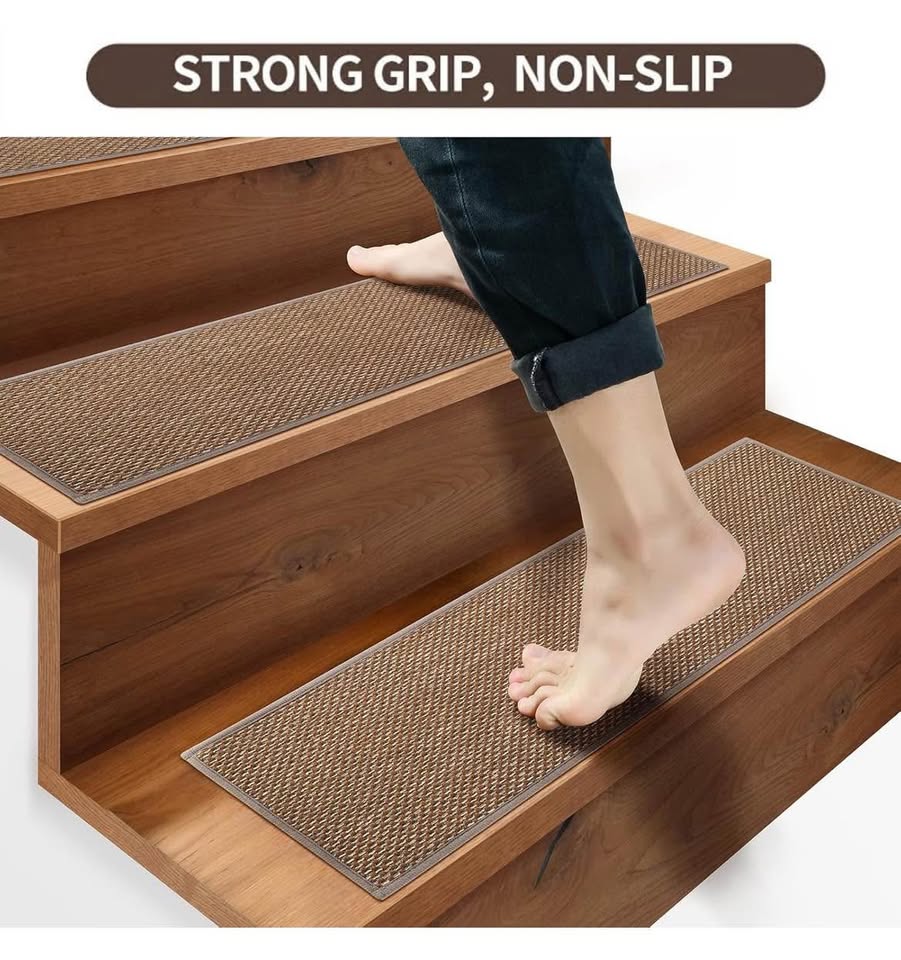 Linen Stair Treads Non Slip Indoor 30x8 Inch, 15Pcs - photo 2