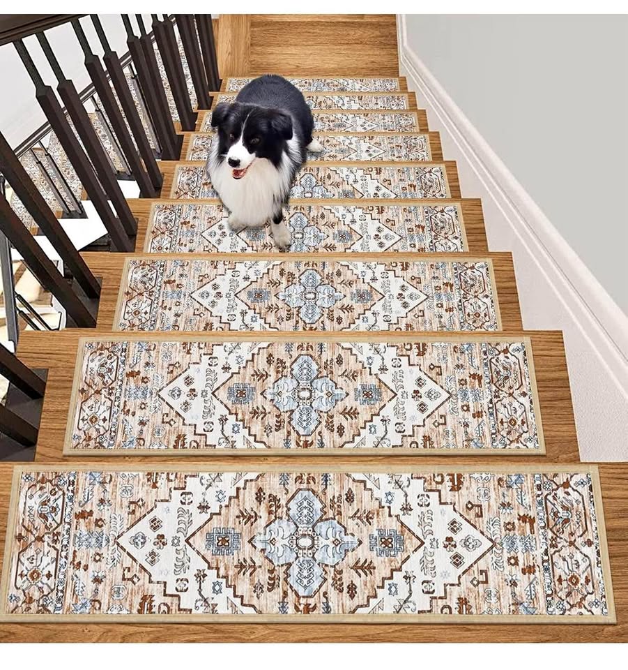 8"x30" Stair Runner Self Adhesive Carpet Stair Treads
