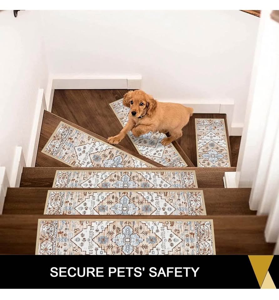 8"x30" Stair Runner Self Adhesive Carpet Stair Treads - photo 5