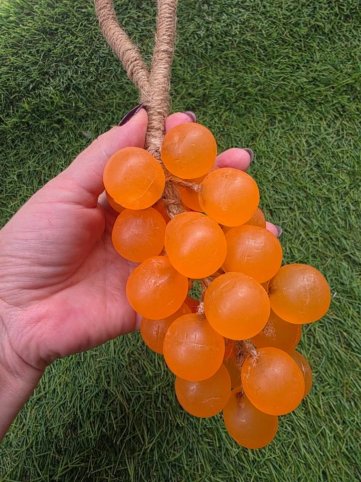 Orange Grapes Soap on Rope - photo 2