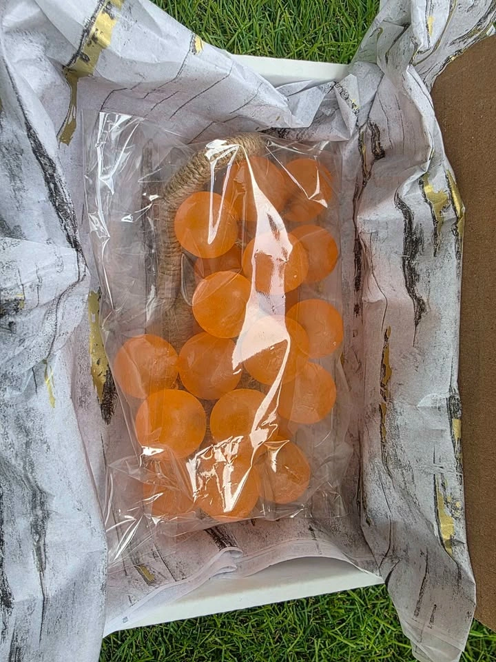 Orange Grapes Soap on Rope - photo 4