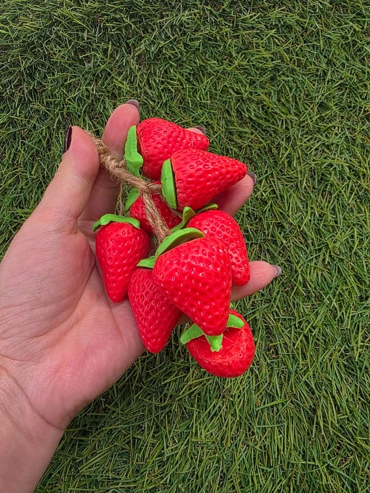 Strawberry Soap on Rope - photo 2