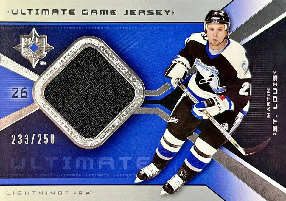 Martin St. Louis Game-Used Jersey Hockey Card /250 Upper Deck Ul