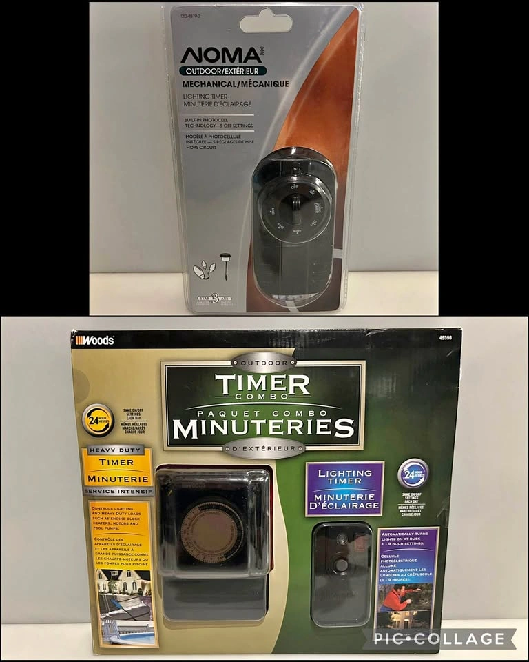 New Outdoor/Indoor Timer Outlets - Set of 3