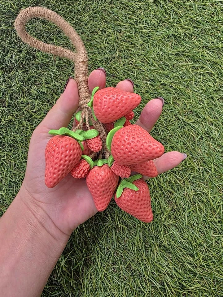 Strawberry 🍓 Soap on Rope Handmade