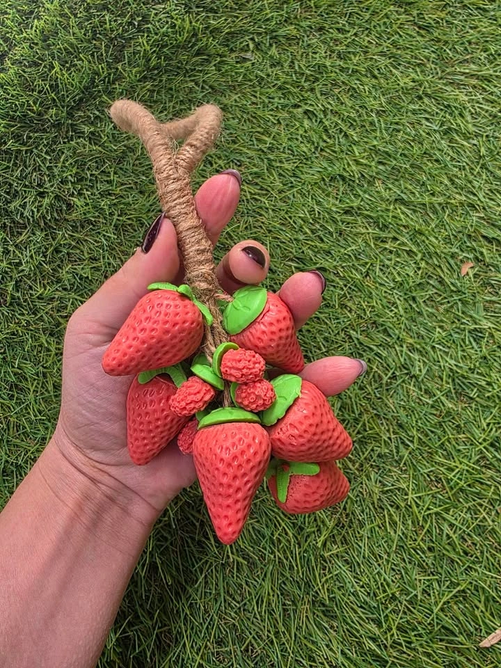 Strawberry 🍓 Soap on Rope Handmade - photo 4