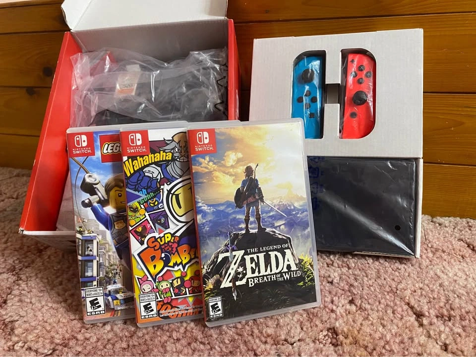 Nintendo Switch OLED w/ Zelda + Games – Complete Bundle - photo 2