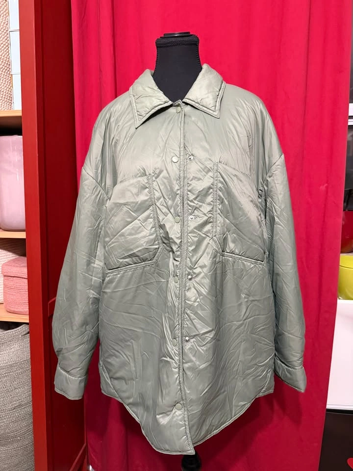Zara Shaket Size L, Green Khaki - photo 2