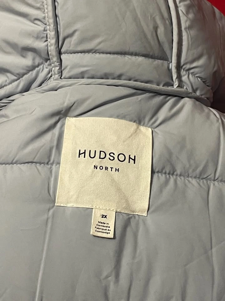 Hooded Hudson North blue Jacket Coat 2X / 1X size - photo 5