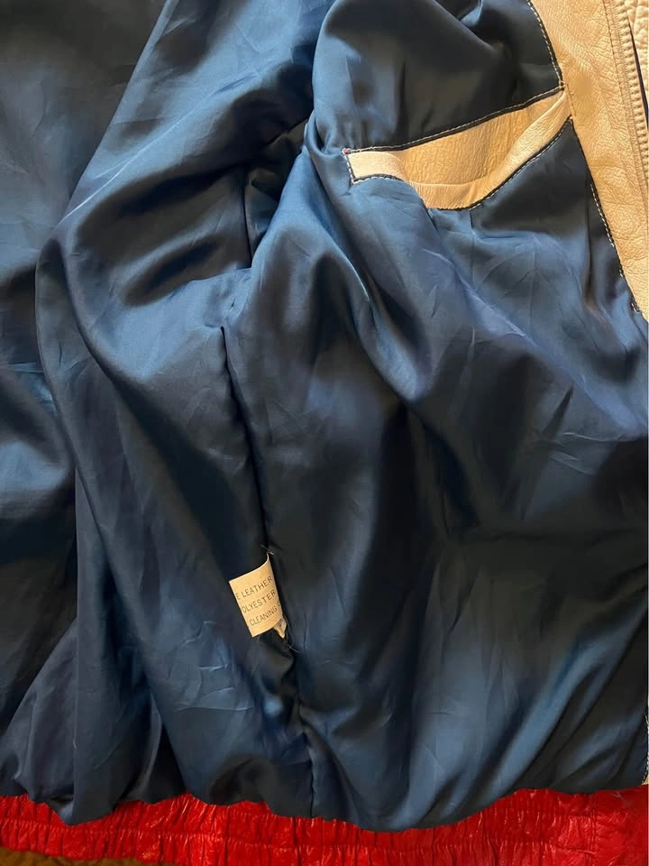 Vintage 90s Leather Basketball Jacket – NBA Inspired - photo 4