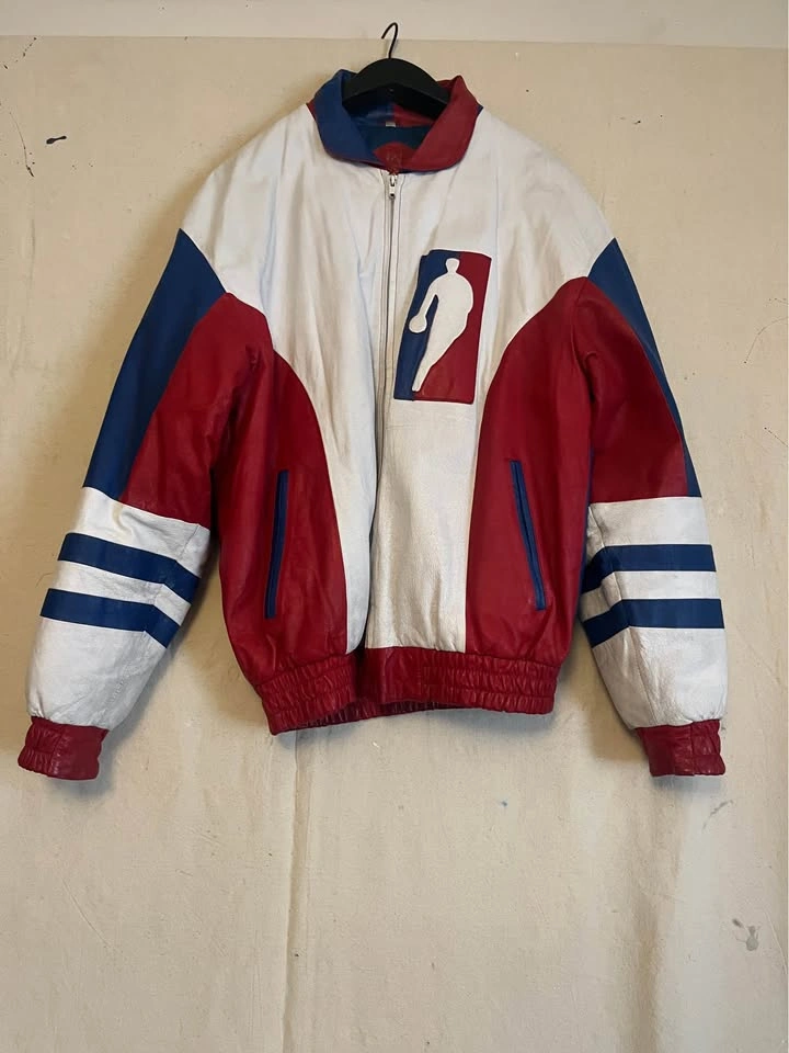 Vintage 90s Leather Basketball Jacket – NBA Inspired - photo 5