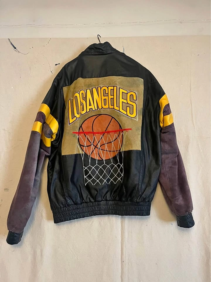 Vintage LA Leather + Suede Bomber Jacket
