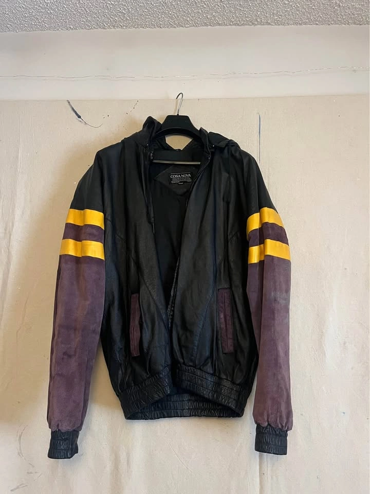 Vintage LA Leather + Suede Bomber Jacket - photo 3