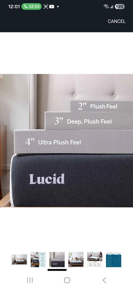4 inch Memory Foam Mattress Topper - photo 5